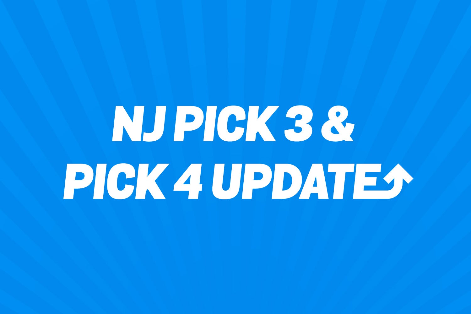 New jersey pick 3 sale and pick 4 for today